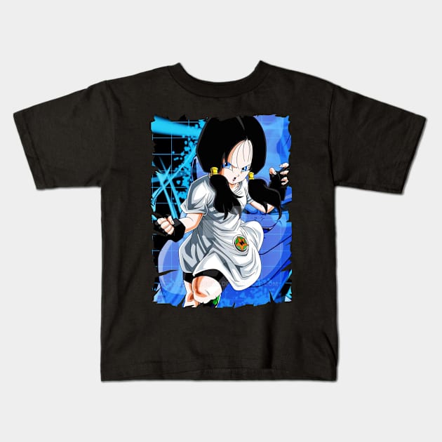 VIDEL MERCH VTG Kids T-Shirt by Diego Jiwananda